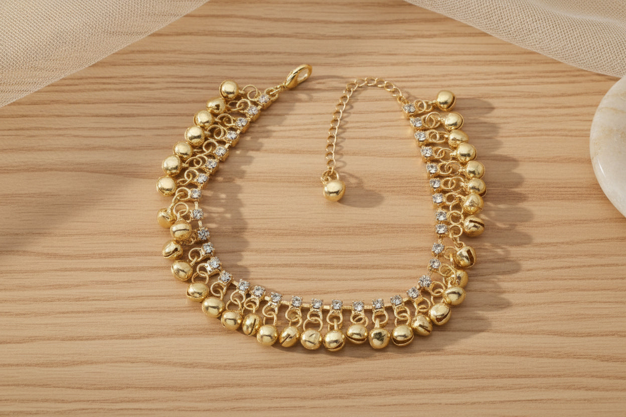 Retro Beach Style Alloy Anklet