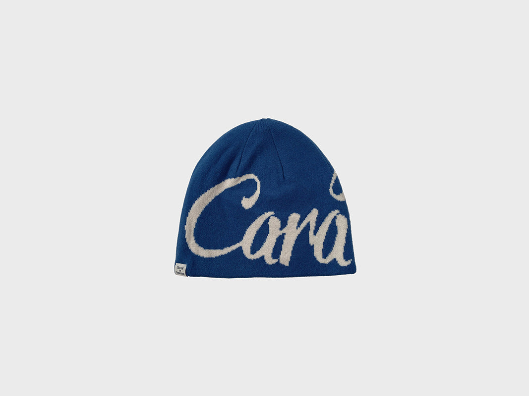 Street Letter Jacquard Double-Sided Knit Beanie