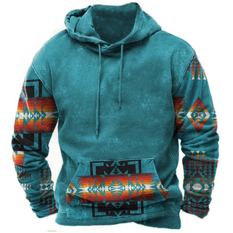 Printed Streetwear Pullover Hoodie