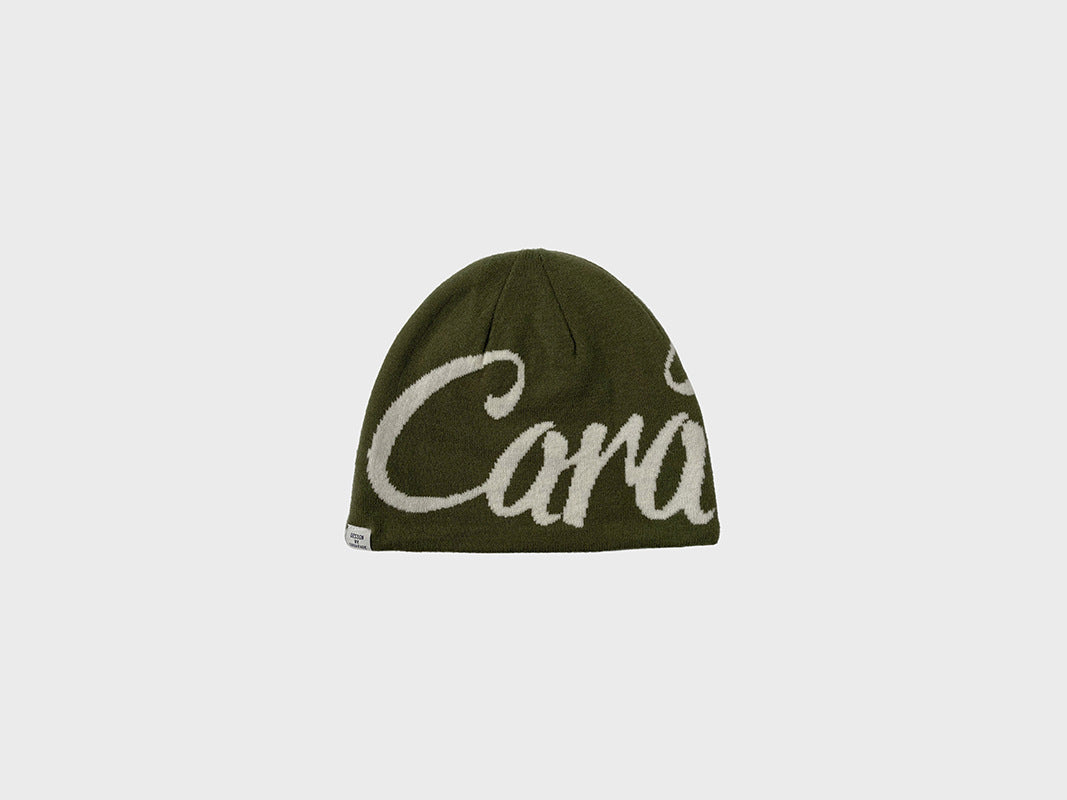 Street Letter Jacquard Double-Sided Knit Beanie