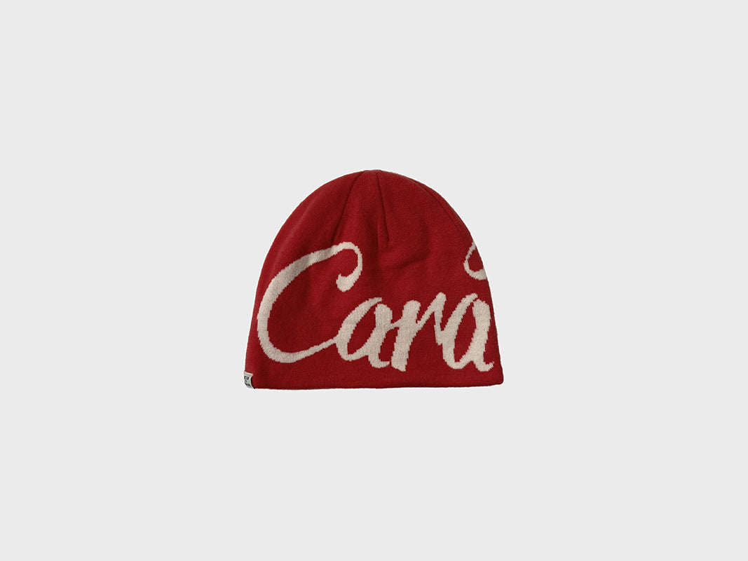 Street Letter Jacquard Double-Sided Knit Beanie